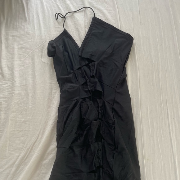 FASHION NOVA lace up midi dress - Picture 3 of 4